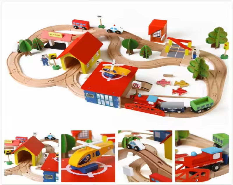 Wooden Train Set